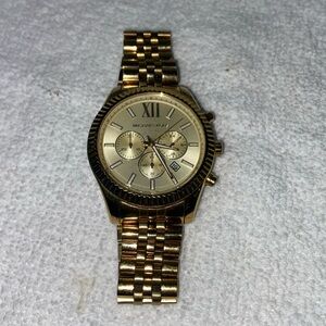 Michael Kors Men’s Big Face Gold Watch